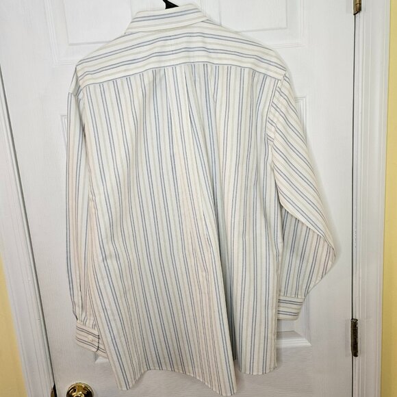 LL Bean Shirt Mens 16.5x32 Large Wrinkle Resistant Button Down Preppy Office - Picture 3 of 4
